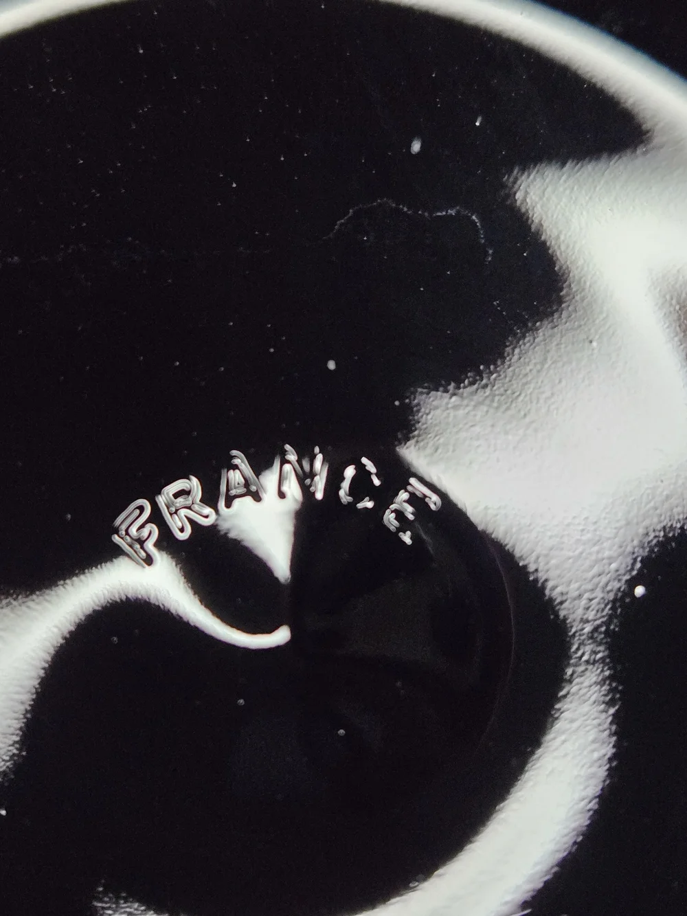 Vintage LUMINARC France Stemware Complete Service For Two, Elegant Black Stem
